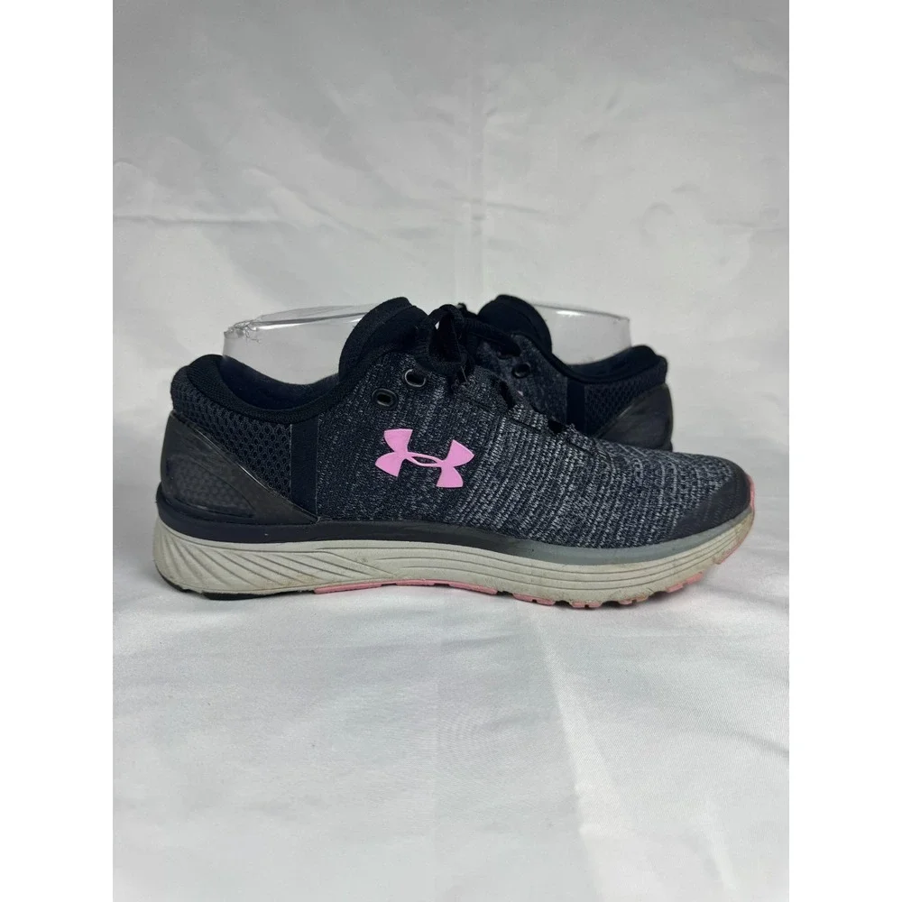 Under Armour Charged Bandit 3 GS 1295958-002 Youth 7 Sneaker Black Running Shoes